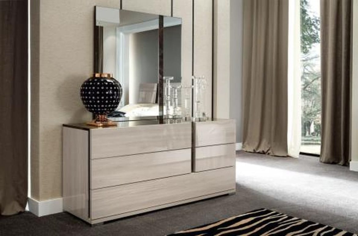 modern dresser with mirror is a multifunctional furniture in entryways 