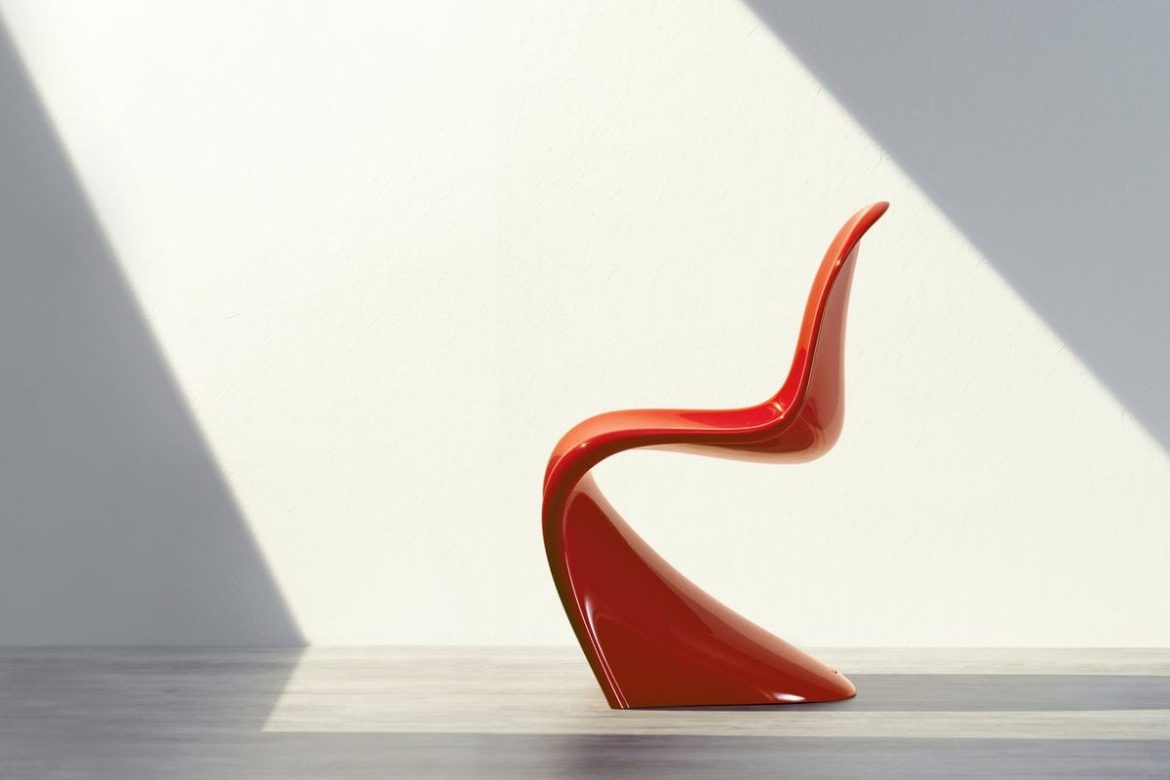 Panton chair design features iconic pieces of contemporary furniture