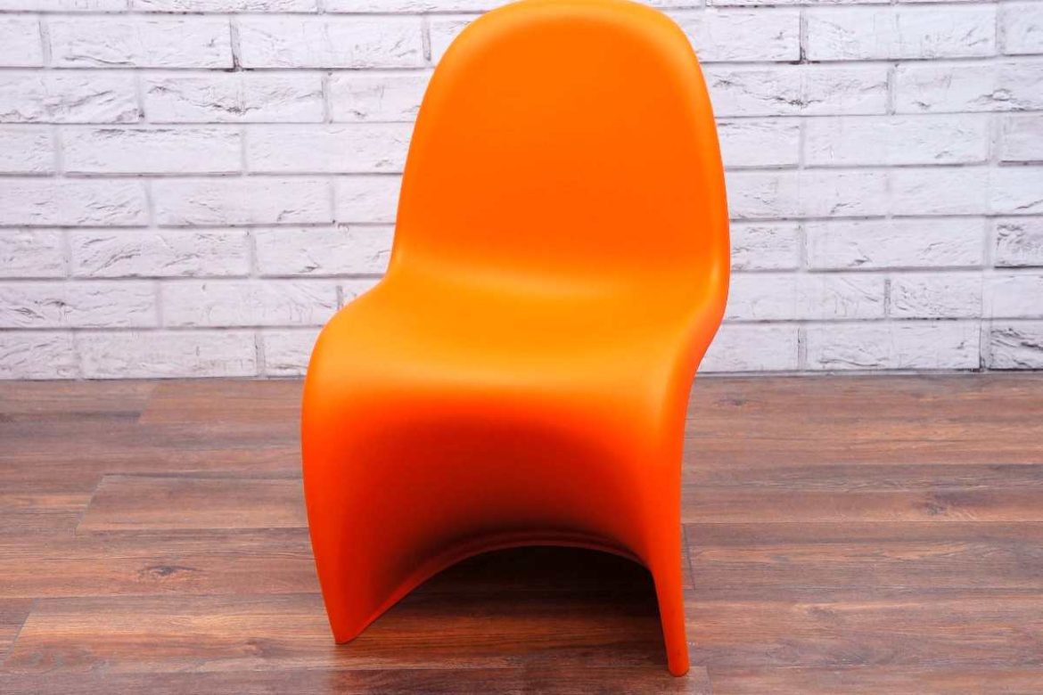 panton chair orange sitting on for long periods of time