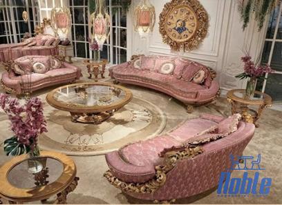 The price of bulk purchase of royal pink sofa is cheap and reasonable